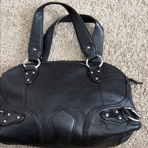 MICHAEL Michael Kors Black Satchel with Silver Hardware - Picture 4 of 8